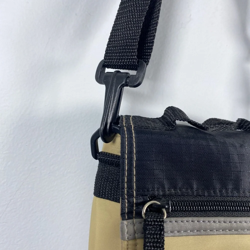 Unbranded Crossbody Messenger Bag‎ Khaki Black Utility Techwear Hiking Gorpcore